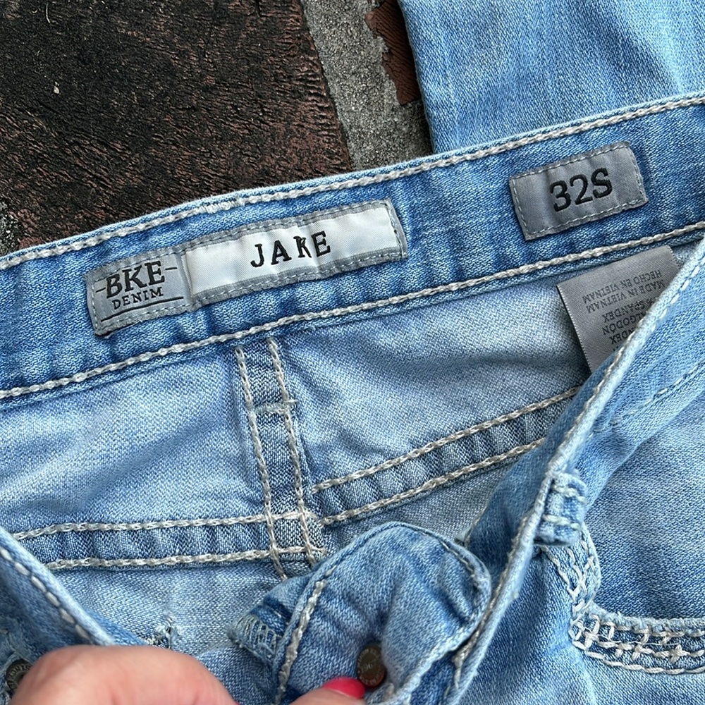 BKE "Jake" destroyed blue jeans size 32 S - Picture 4 of 7